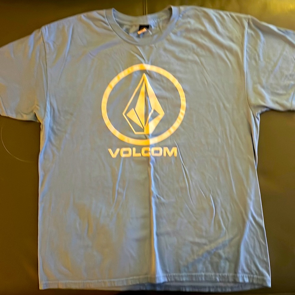 Volcom sky blue t shirt